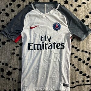 Nike PSG White and Gray Soccer Jersey